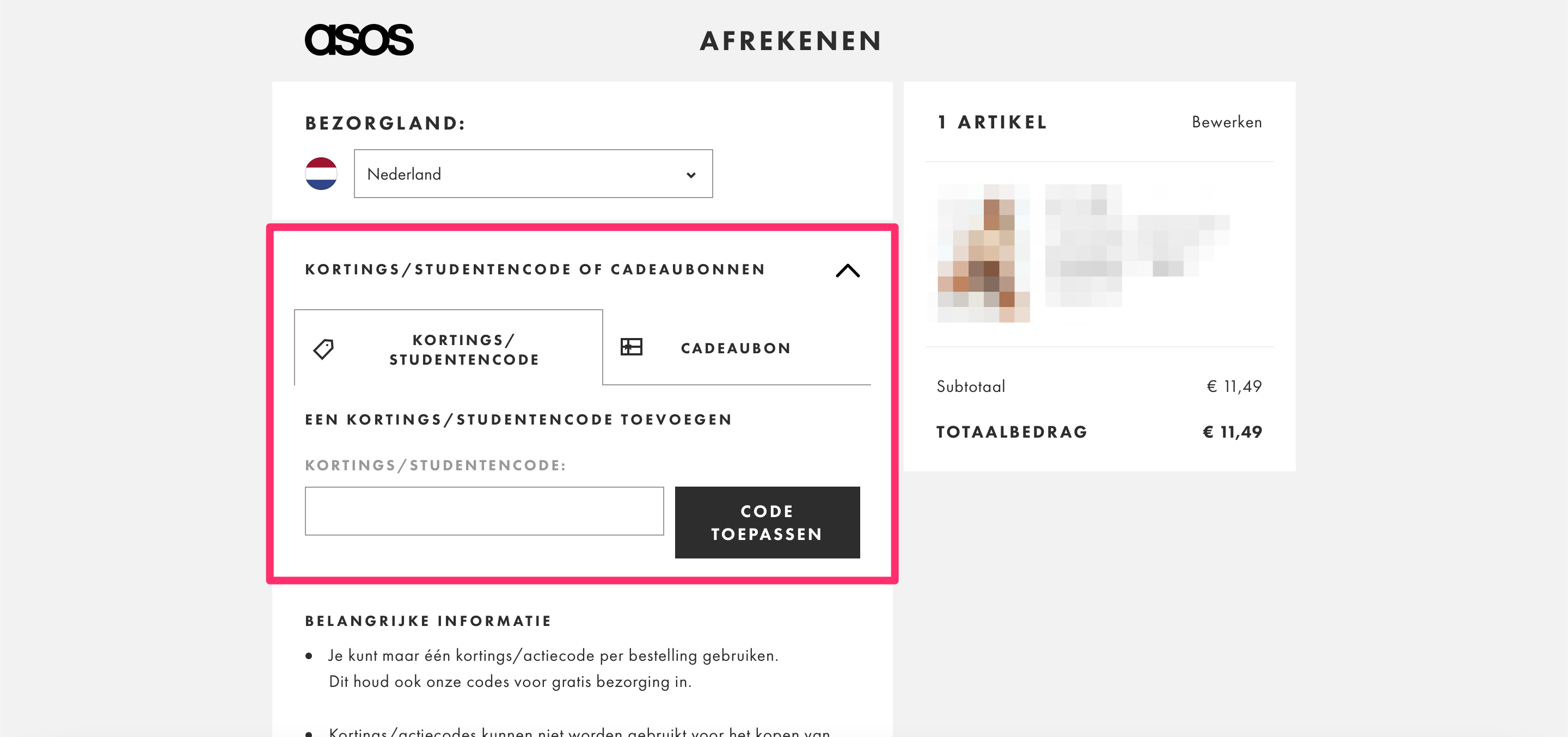 ASOS kortingscode 25% / 15% korting - juli 2026